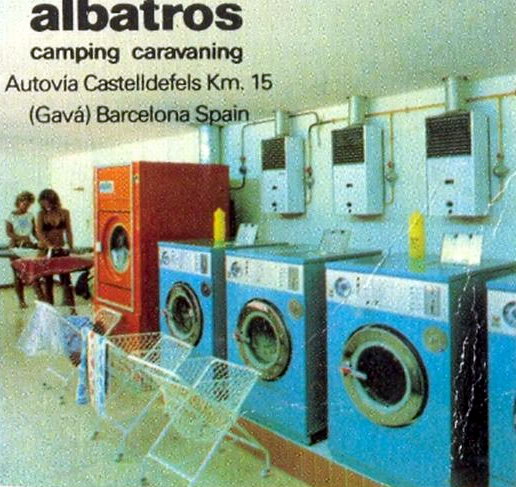 Sala de lavadoras del camping Albatros de Gavà Mar